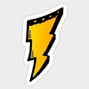 Lightning Doodle Sticker